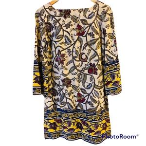⭐️ Handmade Floral Printed Sheath Dress 3/4 Length Sleeves
